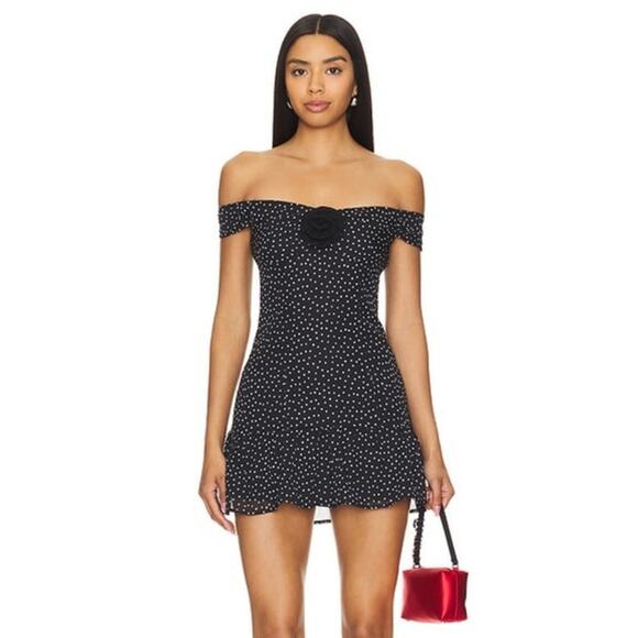 REVOLVE Serena Mini Dress in Black MORE TO COME Size Small - Picture 1 of 14